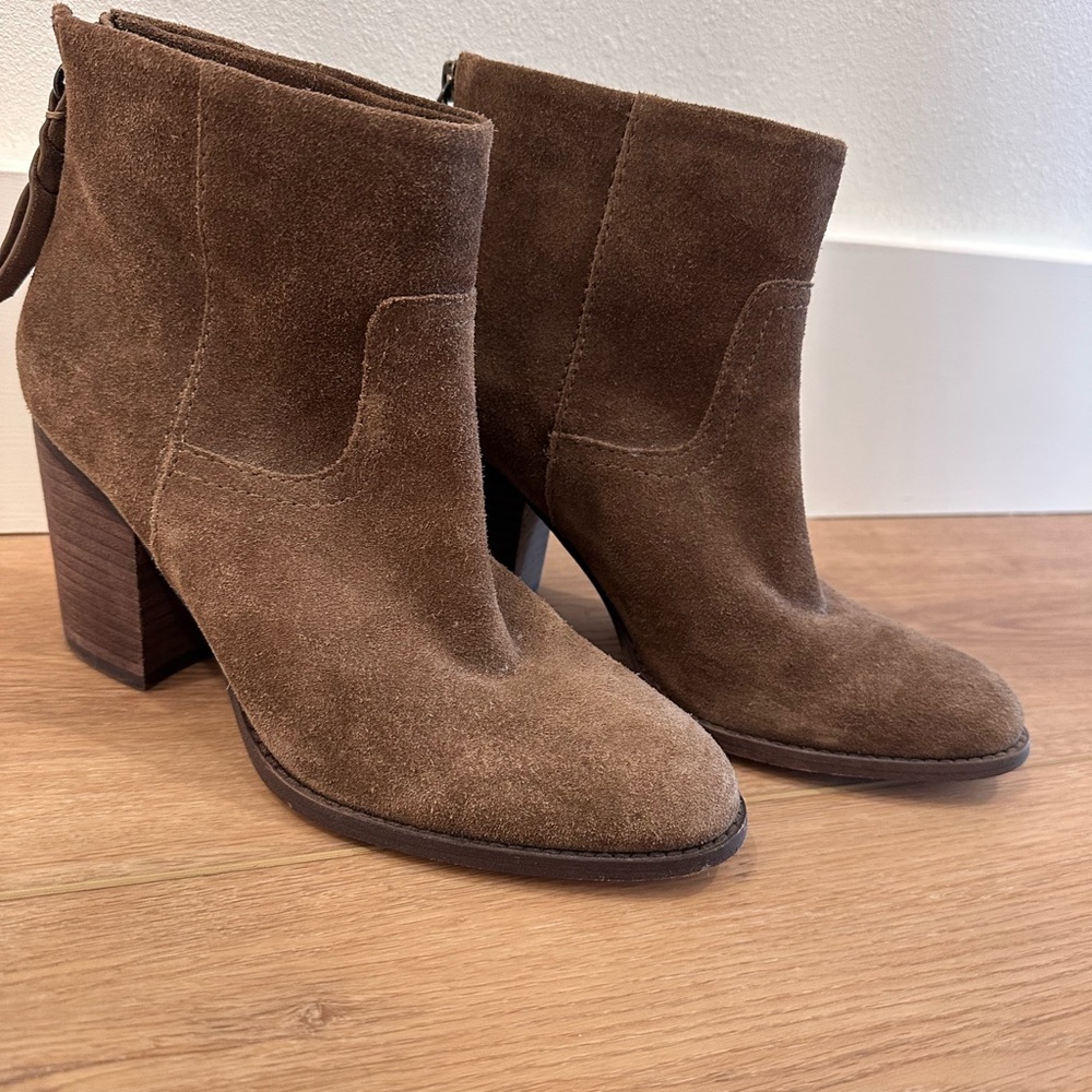Brown Suede Ankle Boots